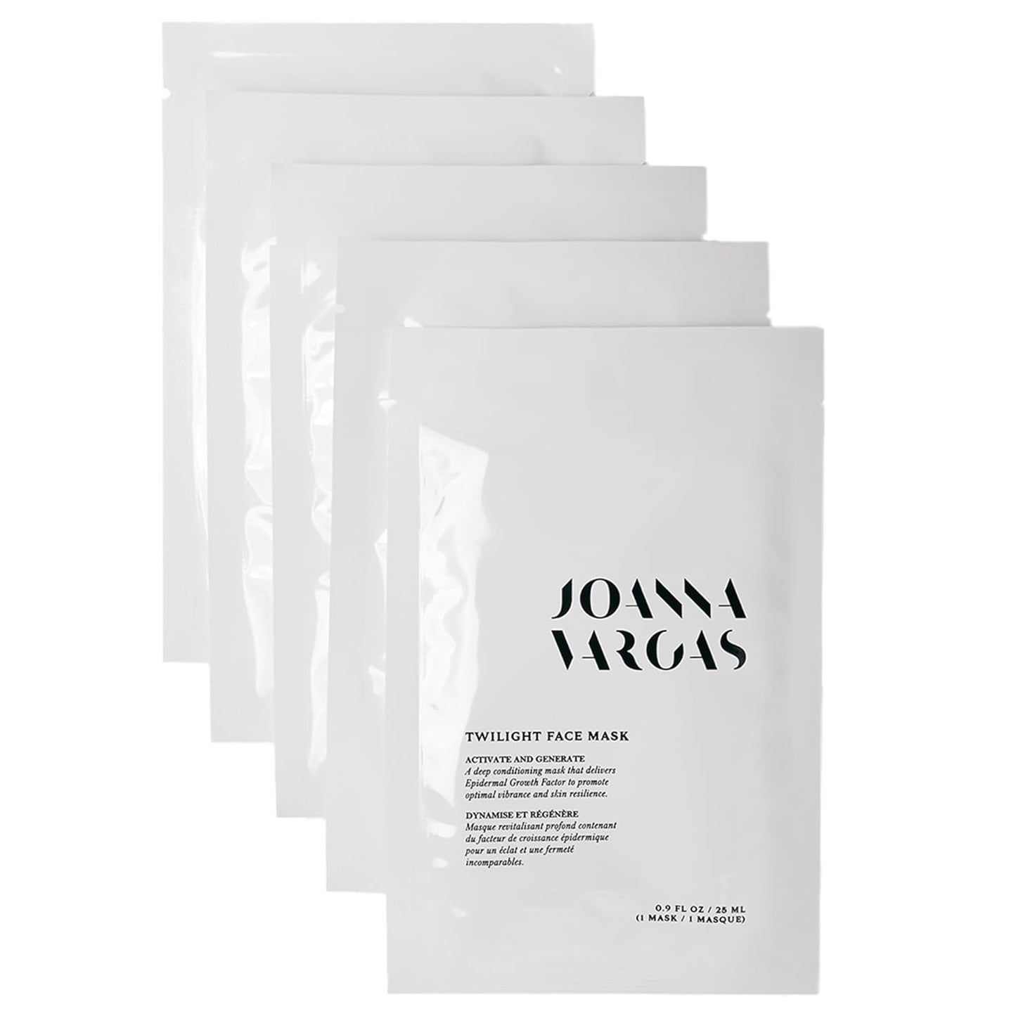 Joanna Vargas Twilight Face Mask - Hydrating Face Masks with Epidermal Growth Factor & Niacinamide - Soothing Facial Masks for Women - Repairing Sheet Mask for Enhanced Skin Barrier - 5 Sheets