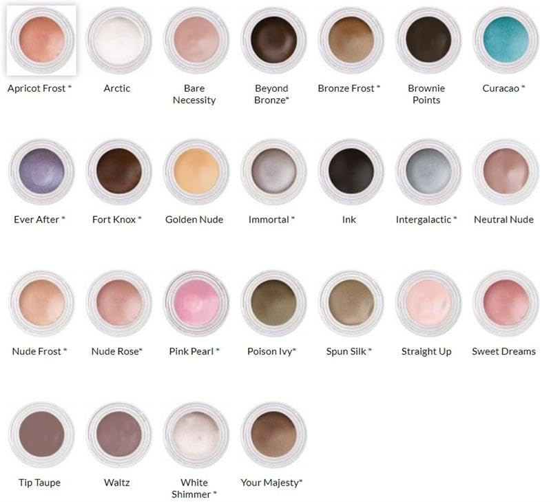 Jolie Waterproof Indelible Creme Eye Shadow 3g (Curacao) - Frosted