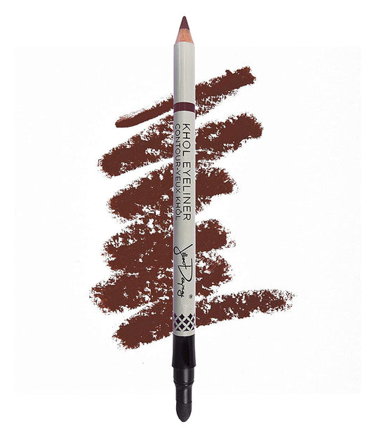 Jillian Dempsey Khol Eyeliner: Clean, Waterproof Eyeliner Pencil with Built-In Smudger for Effortless Blending – Rich Pigment, Cruelty-Free, Rich Brown