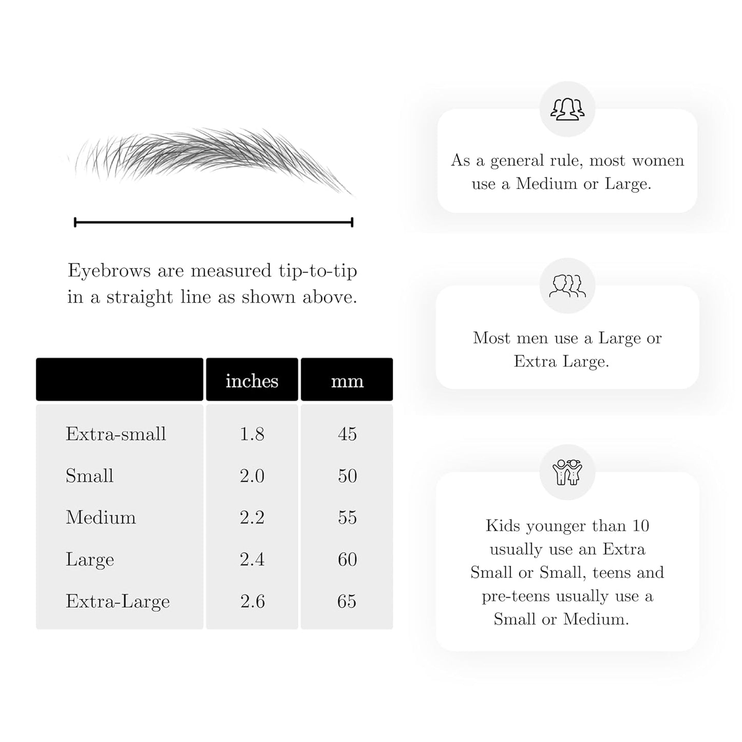 (10 pairs) Natural Gray Temporary Eyebrow Tattoo - Extra Small Size - Waterproof & Smudgeproof - Sassy Swerve Style Eyebrow Stickers - Sheet Lasts up to 30 Days - Won't Work on Existing Brows