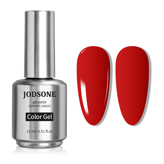 JODSONE Red Gel Nail Polish 1Pcs 15ml Soak Off U V LED Gel Polish Nail Art Design Manicure Salon DIY At Home