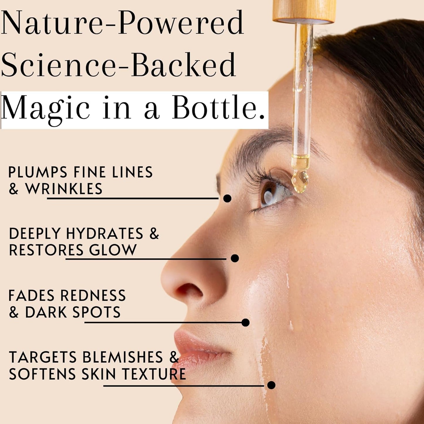 100% Organic Tsubaki Face Oil & Under-Eye Serum. Jojoba, Calendula, & Rice Bran - Hydrating & Brightening for Glowing Skin, Dark Spots & Even Skin Tone, Moisturizing Anti Aging Serum by Finally